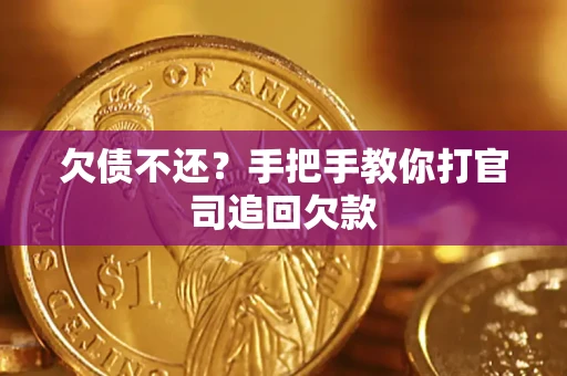 武汉欠债不还？手把手教你打官司追回欠款