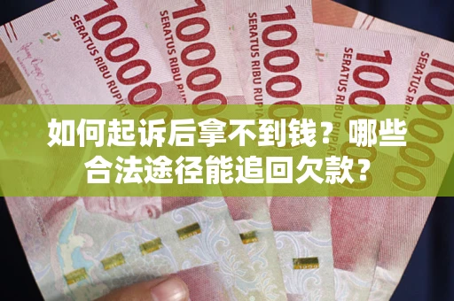 武汉如何起诉后拿不到钱？哪些合法途径能追回欠款？