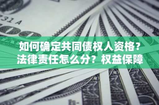 武汉如何确定共同债权人资格？法律责任怎么分？权益保障技巧揭秘！