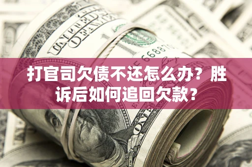 武汉打官司欠债不还怎么办？胜诉后如何追回欠款？