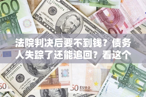 武汉法院判决后要不到钱？债务人失踪了还能追回？看这个方法！