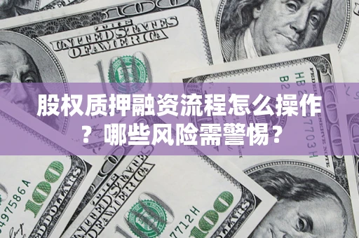 武汉股权质押融资流程怎么操作？哪些风险需警惕？