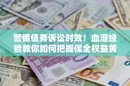 武汉警惕债务诉讼时效！血泪经验教你如何把握保全权益黄金期