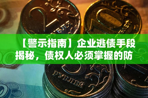 武汉【警示指南】企业逃债手段揭秘，债权人必须掌握的防坑宝典