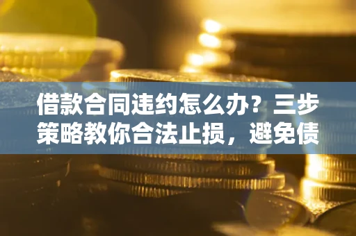 武汉借款合同违约怎么办？三步策略教你合法止损，避免债务危机升级