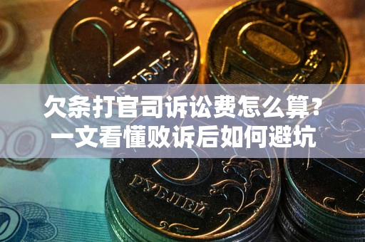 武汉欠条打官司诉讼费怎么算？一文看懂败诉后如何避坑